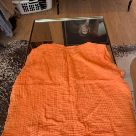 NWOT 9 Seed Tangerine Orange Sleeveless Tunic - Size M/L - Picture 4 of 6